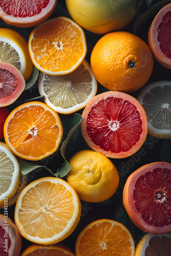 A variety of citrus fruits, including oranges, tangerines, clementines, and Rangpur limes, are displayed on a table. These natural foods are delicious ingredients for cooking and snacking