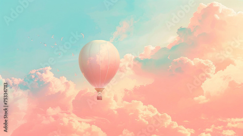illustration of a hot air balloon photo