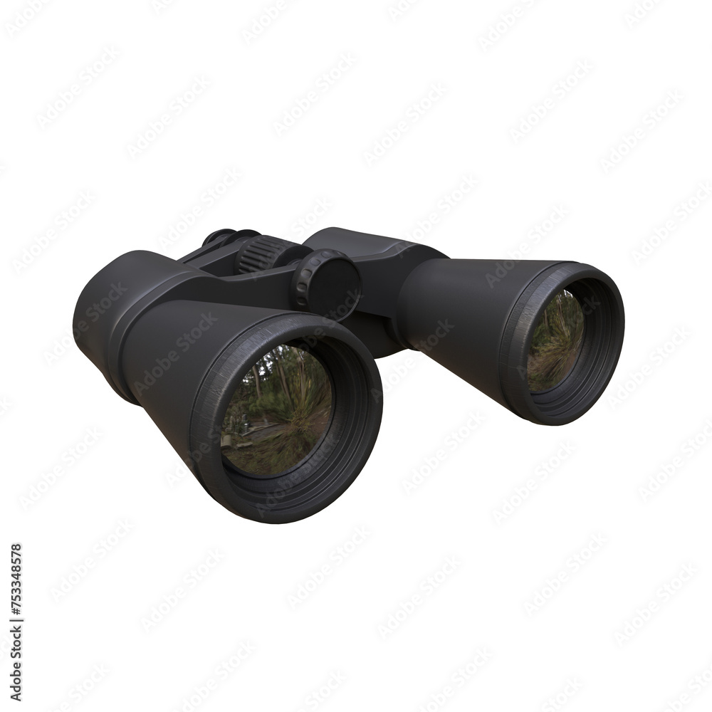 binoculars isolated on transparent