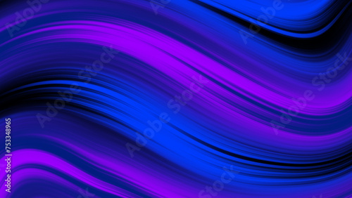 Abstract Background Of Blue Neon Glowing Light