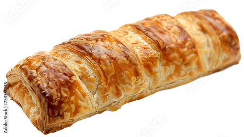 Sausage roll isolated on white transparent background