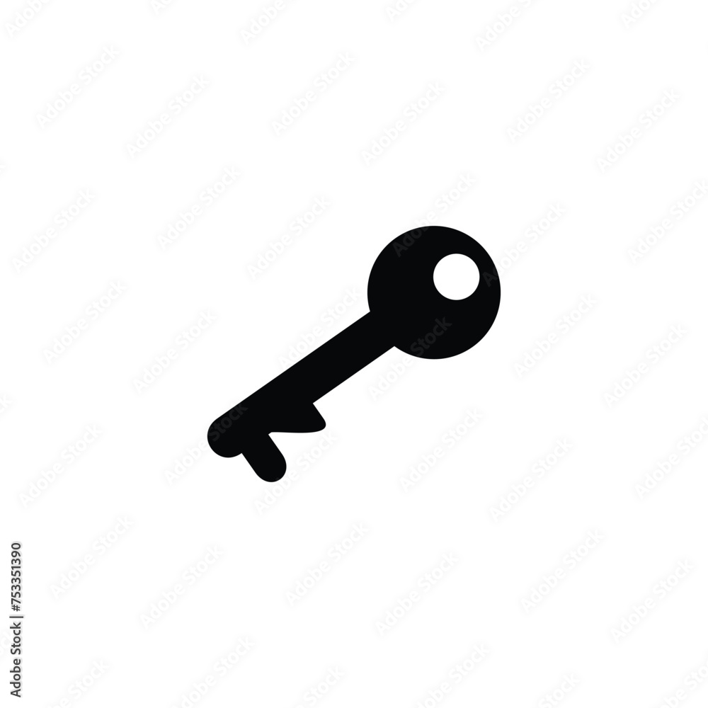 key simple flat icon logo key simple flat icon logo