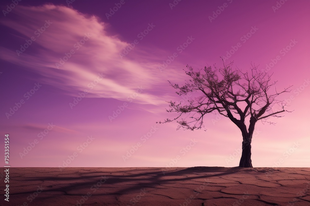 lone tree in a lavender field at sunset with mountains lone tree in a lavender field at sunset with mountains