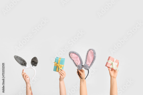 Female hands holding Easter...
