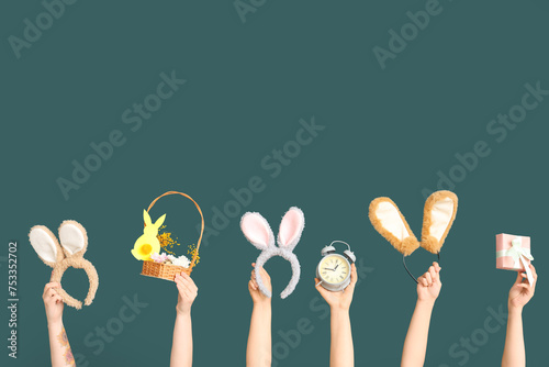 Female hands holding Easter...