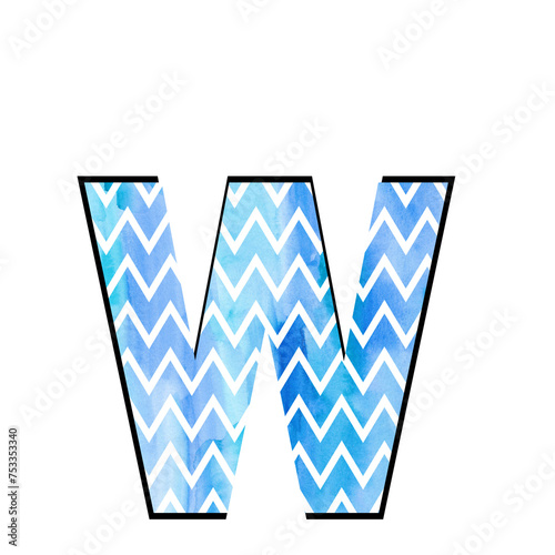 Quadro em tela blue letter z