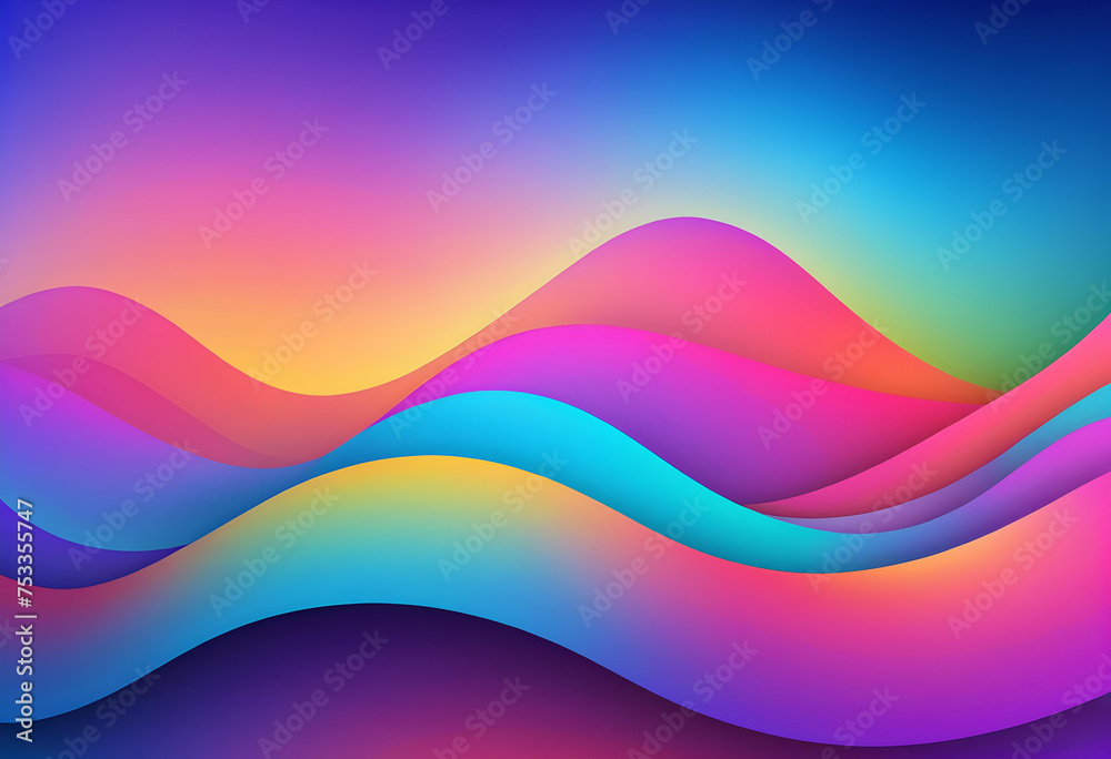 Colorful Gradient Wallpaper, Background, Gradient, Colorful, Wallpaper, Abstract, Vibrant, Design, Texture, Pattern, Rainbow, Artistic, Digital, Modern, Decoration, AI Generated