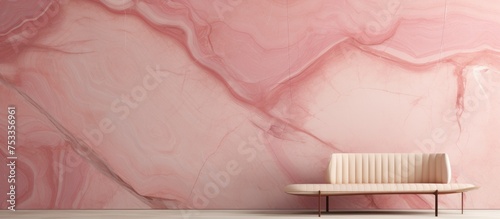 Marbleized limestone in soft pink shade for interior modeling