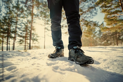 walking in the snow photo