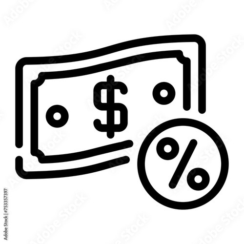 dividend line icon