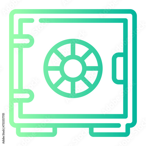 safe box gradient icon