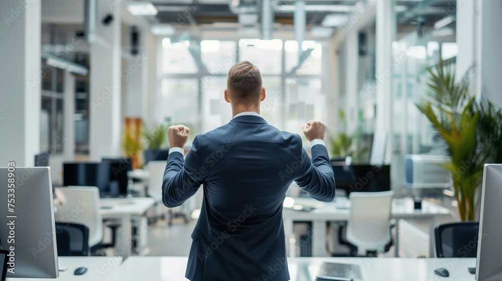 Fototapeta premium Boss acknoledging and appriciating employee