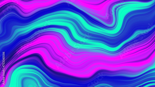 Neon Fluid Abstract Background