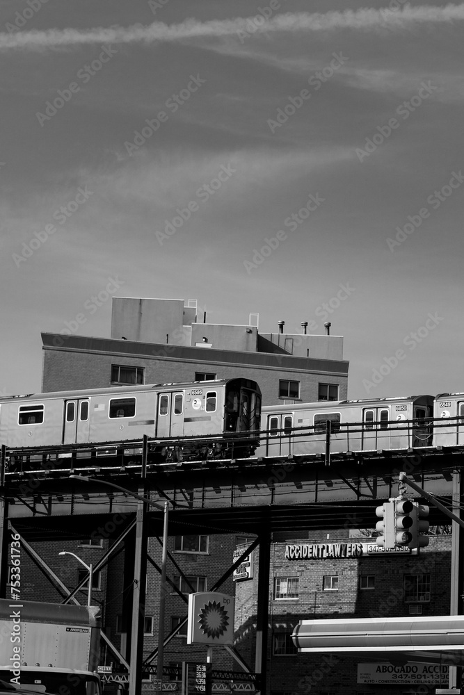 New York City Architecture, streets and people Black and white