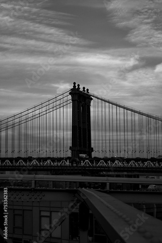 New York City Architecture, streets and people Black and white