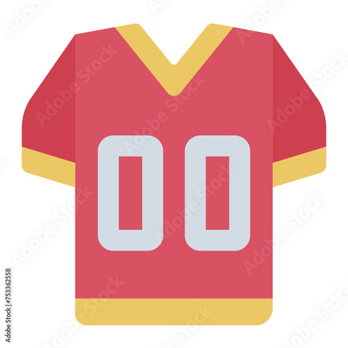 Jersey of american football icon