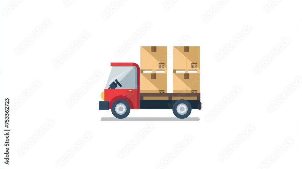 Warehouse workers and forklift drivers Forklift carrying pallets with goods in boxes, transportation, moving Warehouse workers and forklift drivers Forklift carrying pallets with goods in boxes, transportation, moving