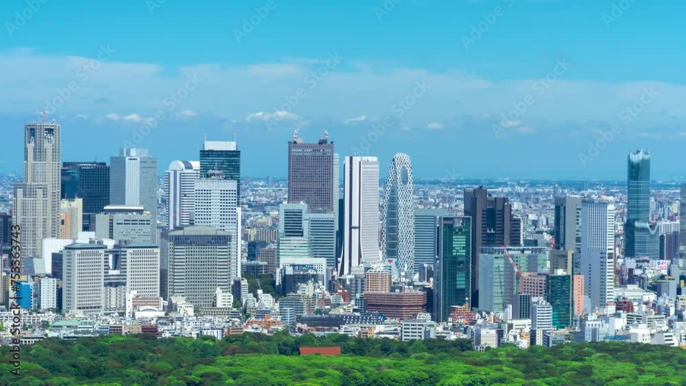 東京新宿タイムラプス　