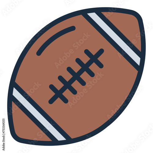 Oval Ball for american football icon