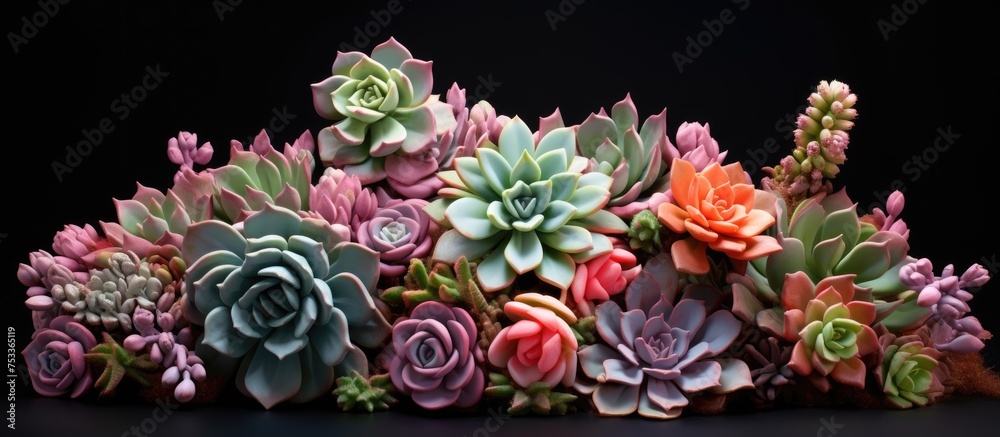 Photo of decorative succulent plants
