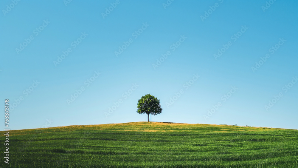 Fototapeta premium a minimalist background for a presentation deck on sustainability