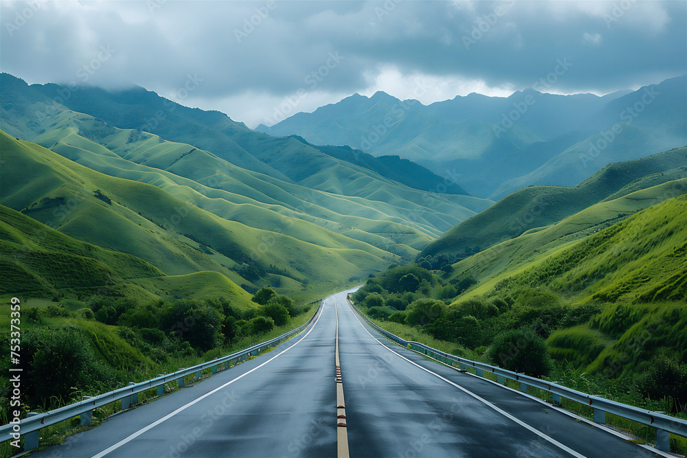 mountain road in the mountains