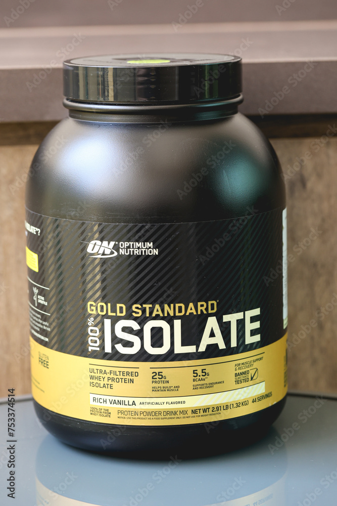 Whey protein isolate Gold Standard 100 Isolate Optimum Nutrition