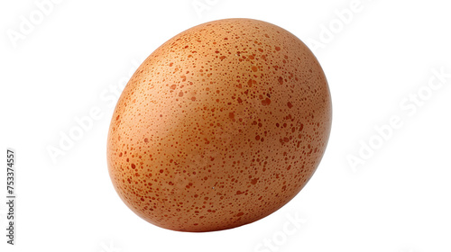 single chicken egg isolated on white and transparent background