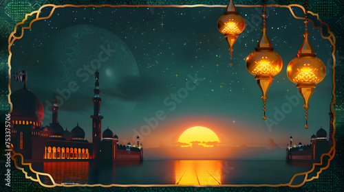 ramadan background realistic
