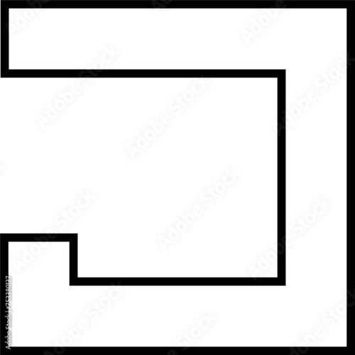 Set of square shapes. Elements for design