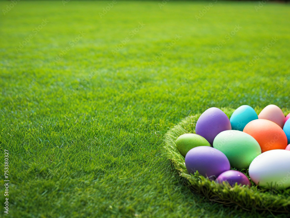 Naklejka premium Eater Egges Background