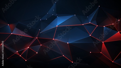 Abstract technology background showcases a geometric vector design. photo