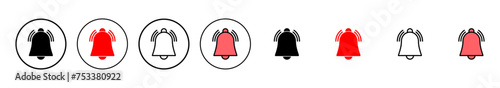 Bell Icon vector illustration. Notification sign and symbol for web site design