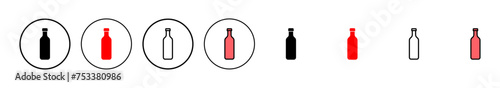 Bottle icon vector illustration. bottle sign and symbol