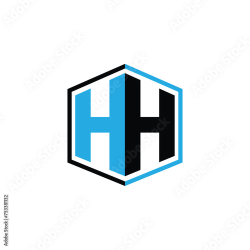 Letter HH Design Logo Vector