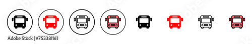 Bus icon vector illustration. bus sign and symbol. transport symbol