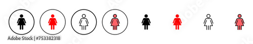 Female icon vector illustration. woman sign and symbol