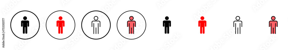 Man icon vector illustration. male sign and symbol. human symbol Man icon vector illustration. male sign and symbol. human symbol