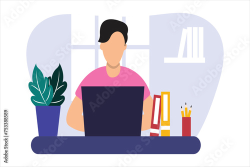 Online Learning Flat Illustration Design