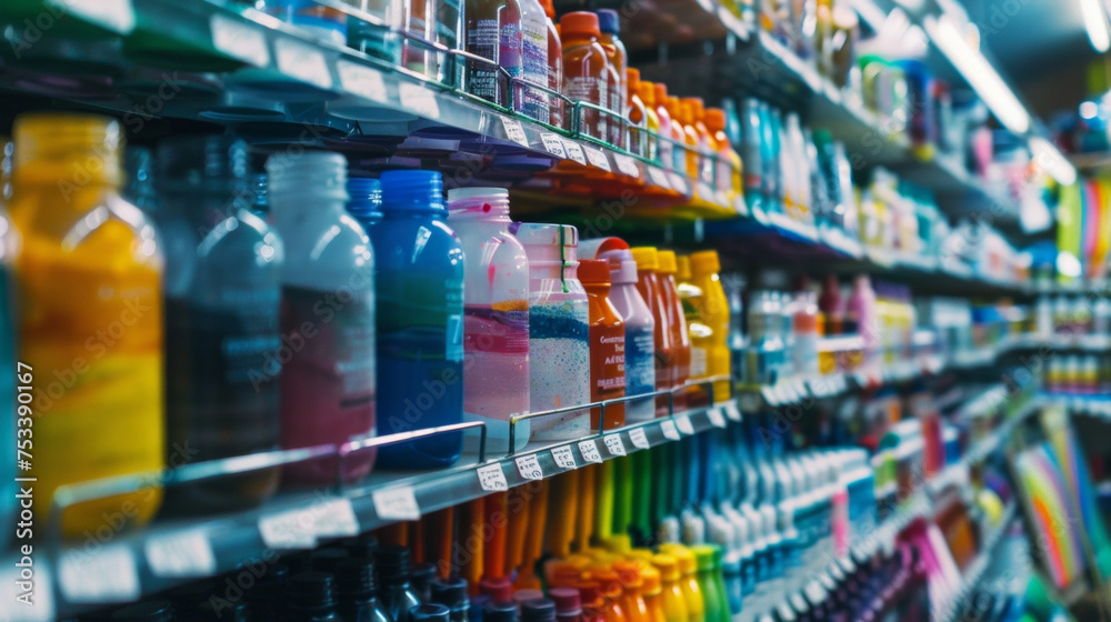 In an art supply store colorful paints and brushes line the shelves as customers browse for the perfect materials to create a handmade gift for their mothers. The atmosphere