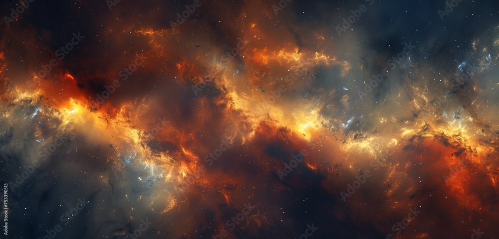 Fototapeta premium Abstract background Star field in deep space 