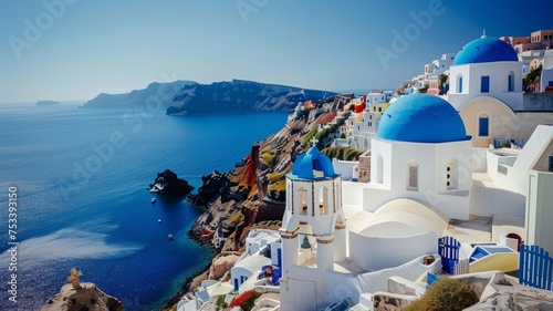 Explore the scenic beauty of Oia, Santorini, for an unforgettable Greek island travel experience. © wpw