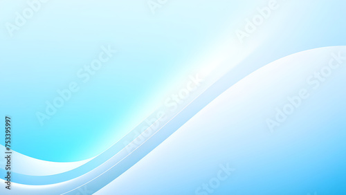 abstract background with smooth lines in blueand white colors illustration