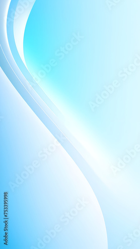 abstract background with smooth lines in blueand white colors illustration photo