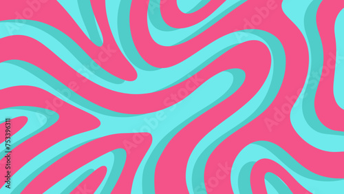 pink and blue background with wave seamless pattern 