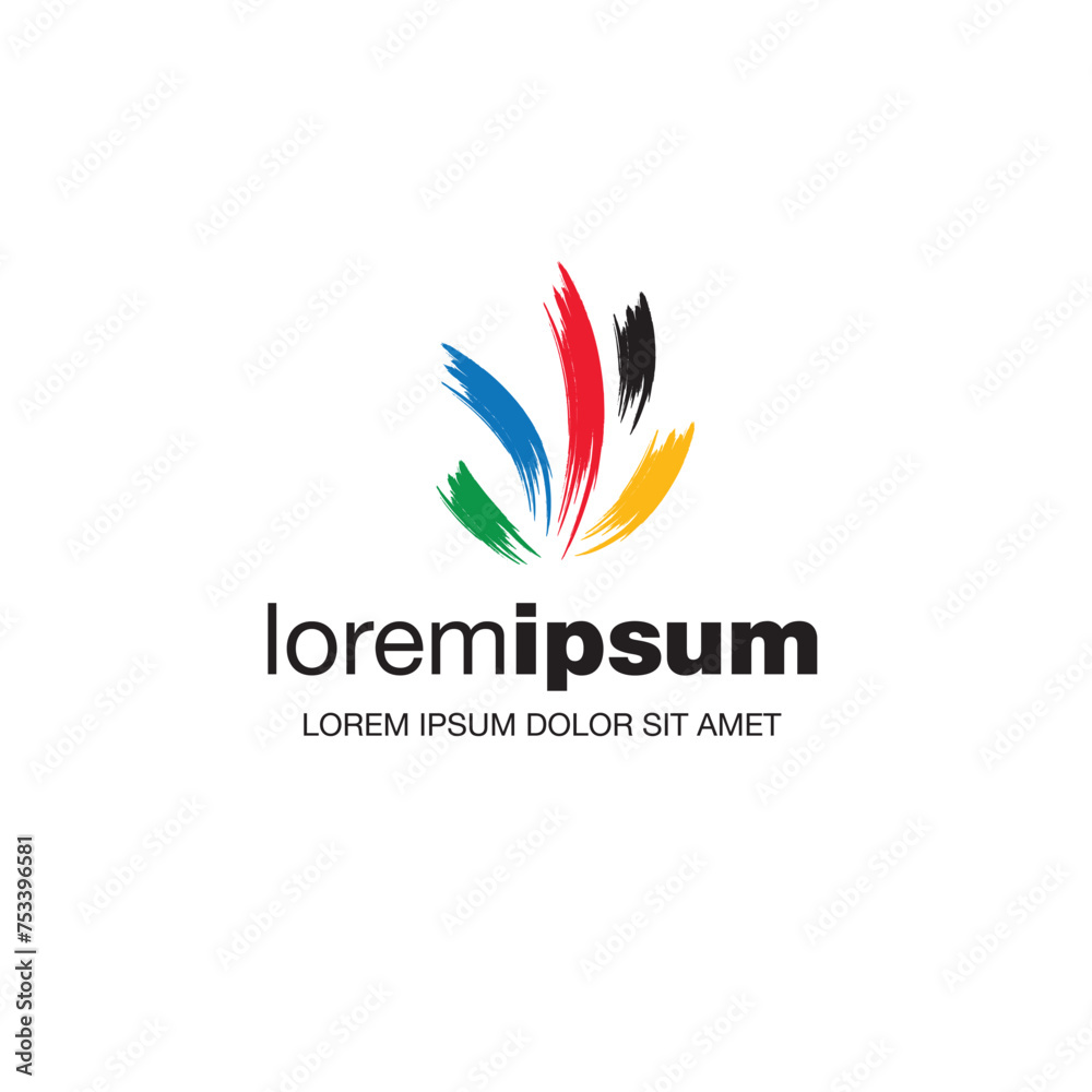 Obraz premium Abstract colorful corporate logo design
