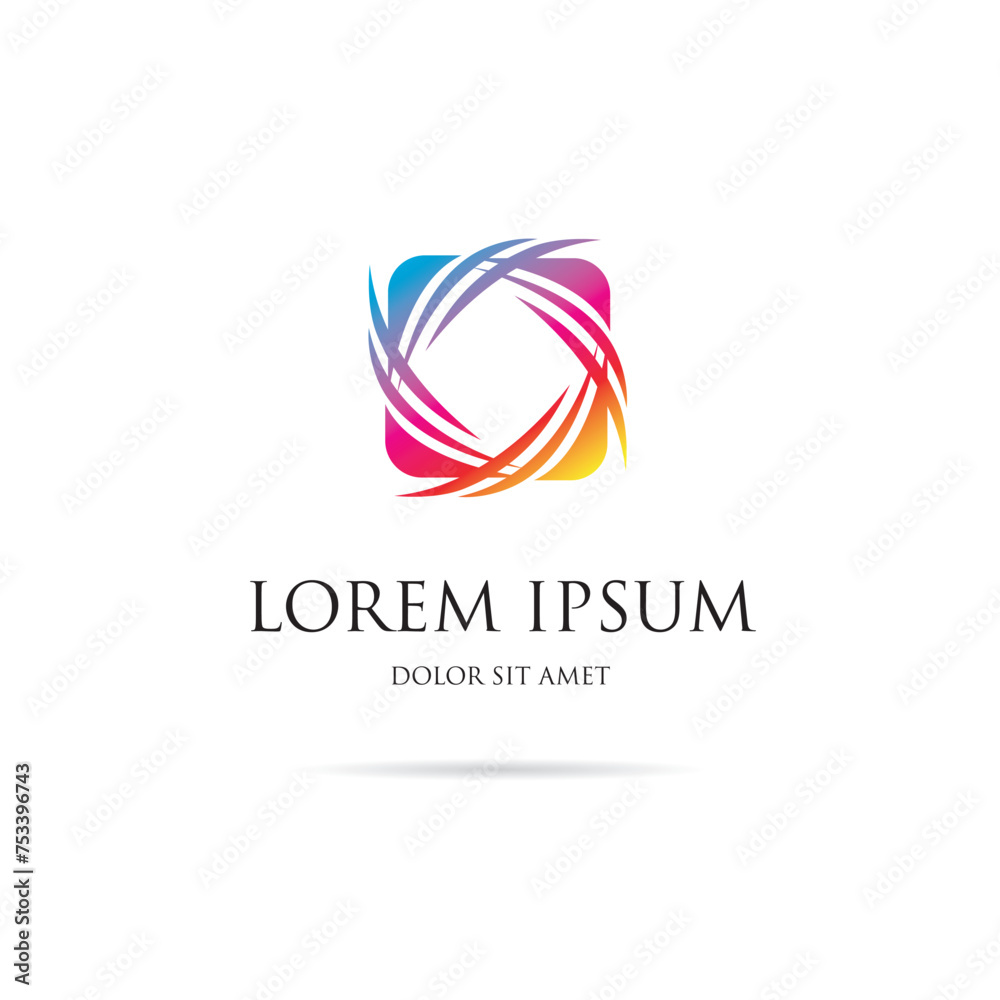 Obraz premium Abstract colorful corporate logo design