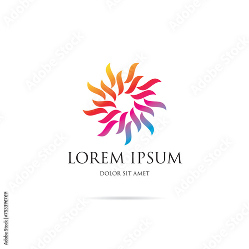 Abstract colorful corporate logo design
