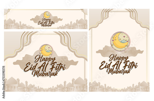 eid mubarak background for ramadan moeslim event