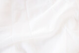 Close up white fabric or white cloth texture background.